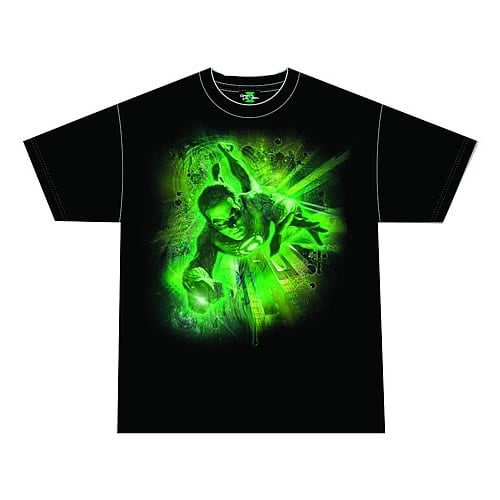 Green Lantern Movie Emerald Energy Black T-Shirt